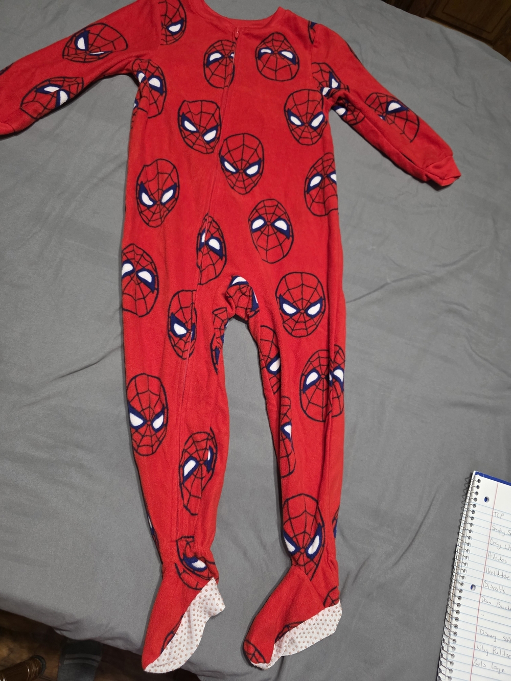Marvel Red Spiderman Kids Pajama Onesie